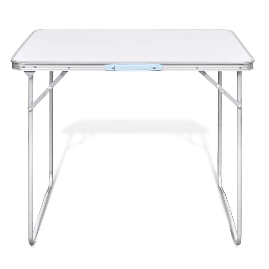 Campingtisch zusammenklappbar mit Metallrahmen 80 x 60 cm