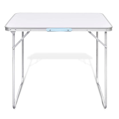 Campingtisch zusammenklappbar mit Metallrahmen 80 x 60 cm