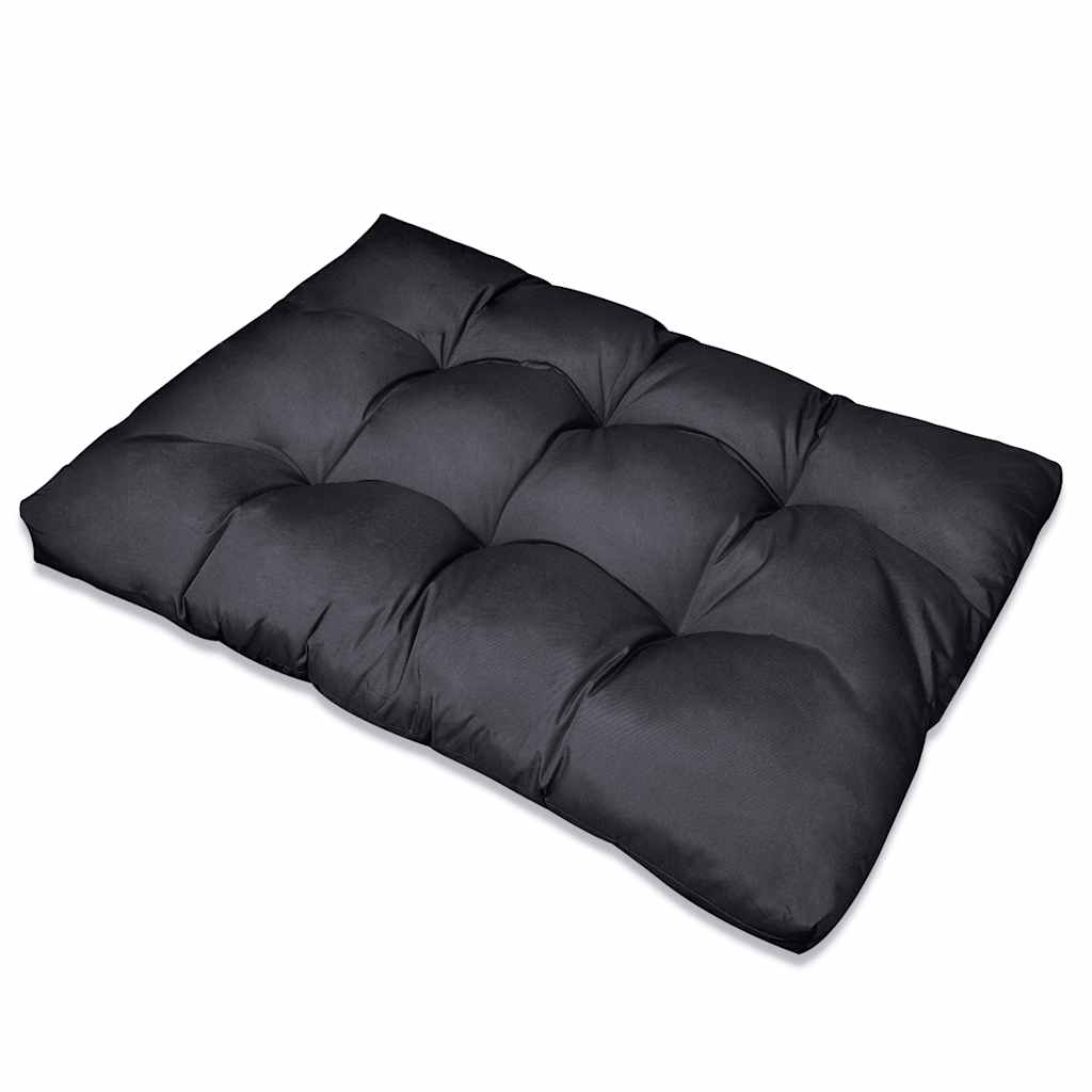 Pallet Sofa Kissen 13 pcs Schwarz 120 x 80 x 10 cm Stoff