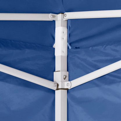 Faltzelt 3x3 m Blau 4 Seitenwände