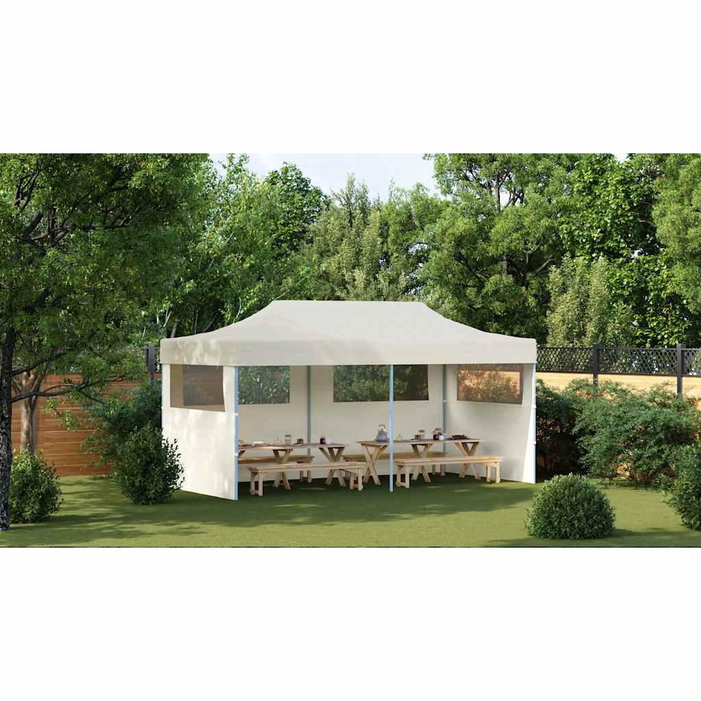 Pop-Up-Partyzelt Faltbar Creme 3×6 m