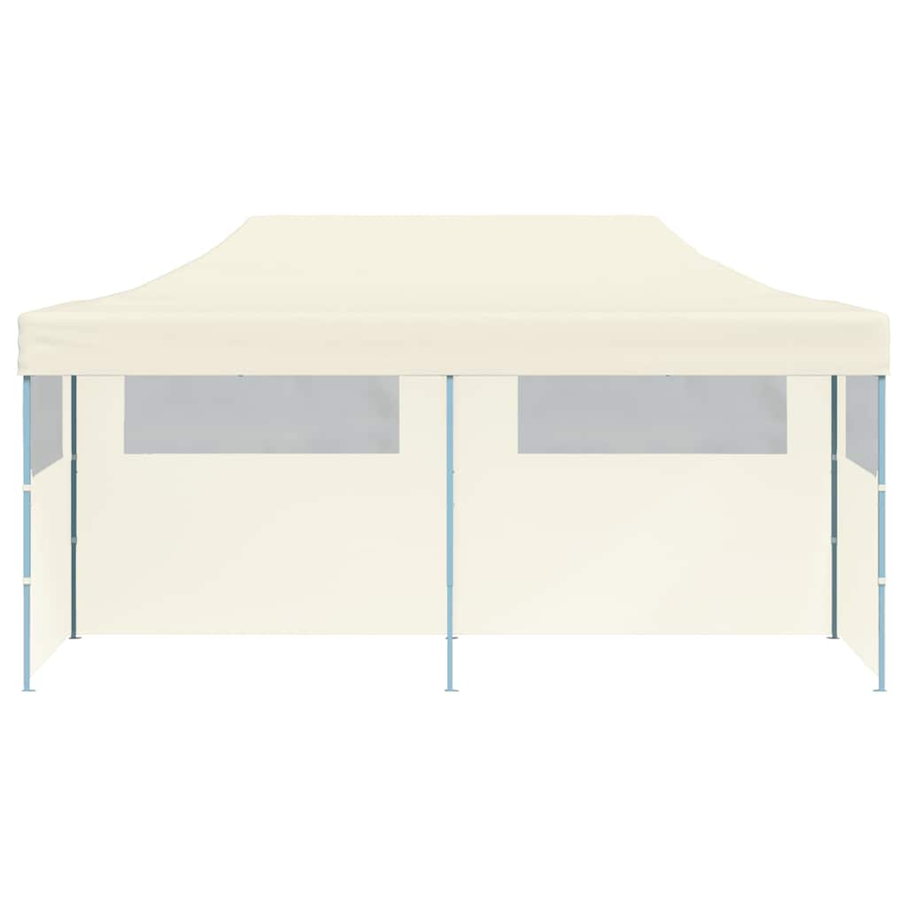 Pop-Up-Partyzelt Faltbar Creme 3×6 m