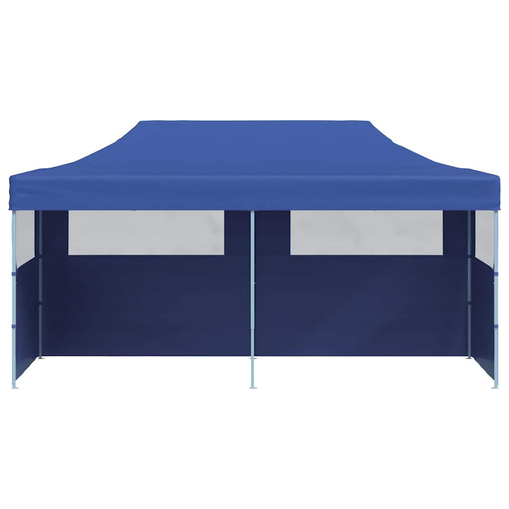Pop-Up-Partyzelt Faltbar Blau 3×6 m