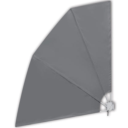 Faltbarer Balkonfächer Grau 210×210 cm