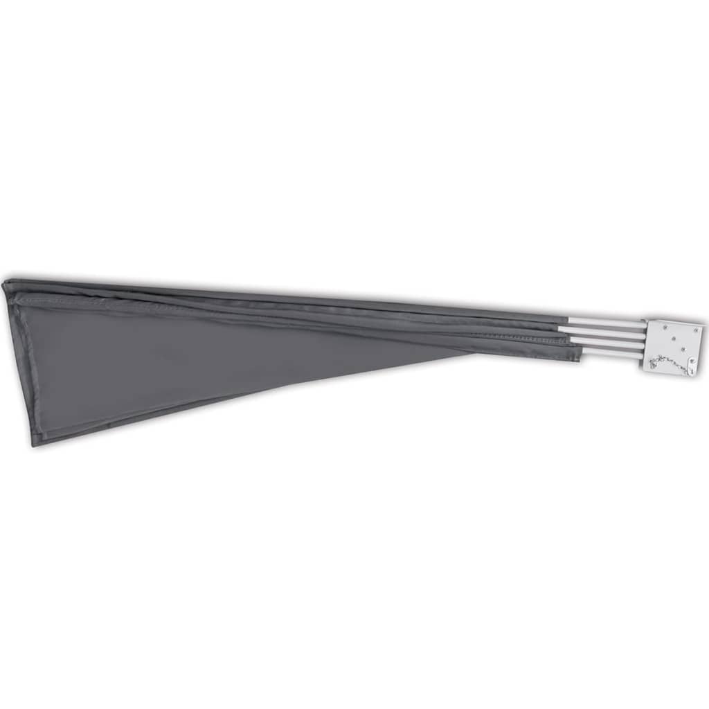 Faltbarer Balkonfächer Grau 210×210 cm