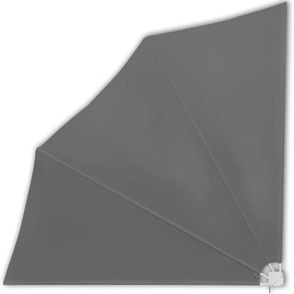 Faltbarer Balkonfächer Grau 140×140 cm