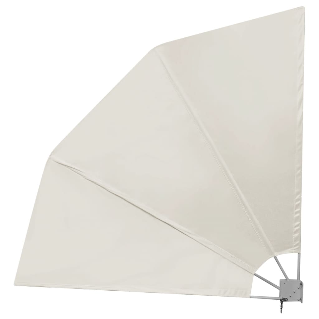 Faltbarer Balkonfächer Creme 210×210 cm