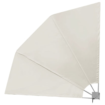 Faltbarer Balkonfächer Creme 210×210 cm