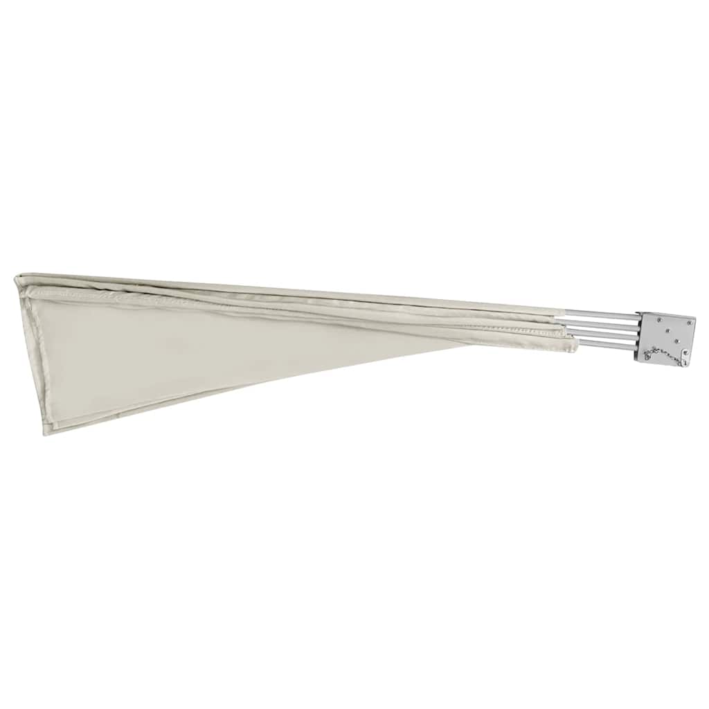 Faltbarer Balkonfächer Creme 210×210 cm