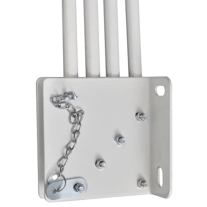 Faltbarer Balkonfächer Creme 210×210 cm