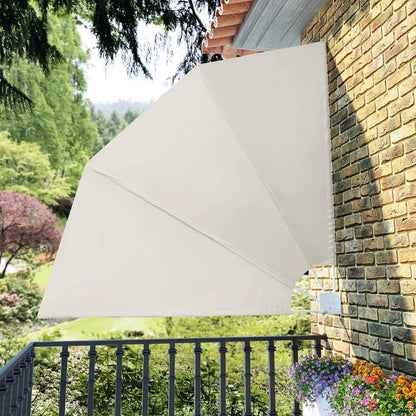 Faltbarer Balkonfächer Creme 210×210 cm