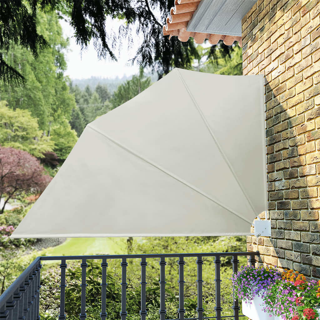 Faltbarer Balkonfächer Creme 160×240 cm
