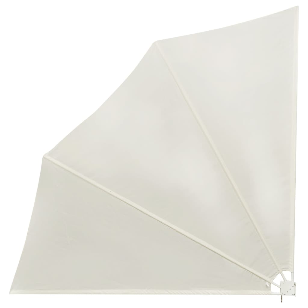 Faltbarer Balkonfächer Creme 140×140 cm