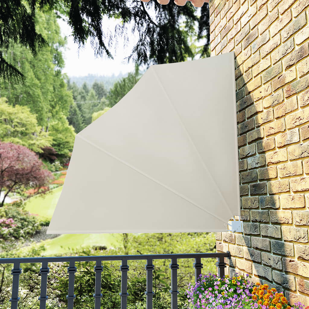 Faltbarer Balkonfächer Creme 140×140 cm