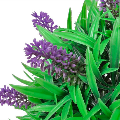 Buchsbaumkugel mit Lavendel 2 Stk. Künstlich 28 cm