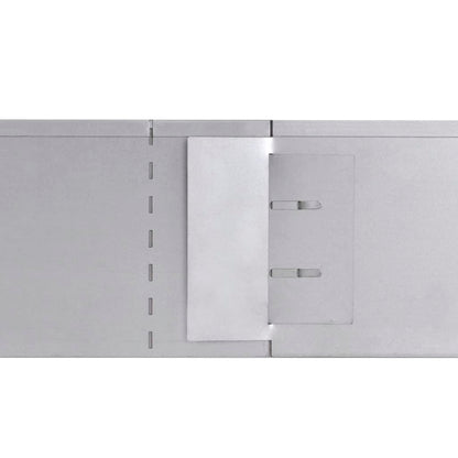 Flexible Rasenkante 10-er Set Verzinkter Stahl 100x14 cm