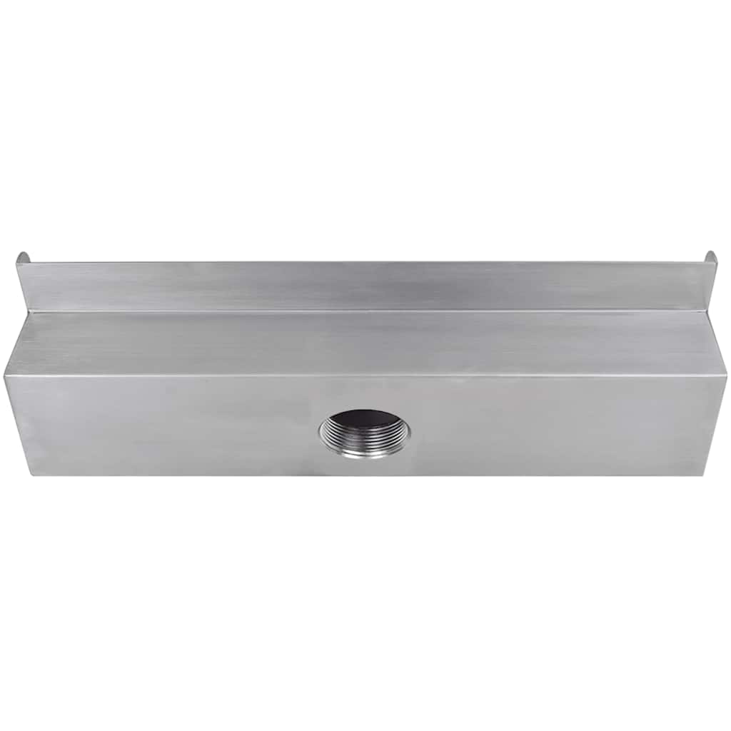 Pool-Wasserfall Fontäne Rechteckig Edelstahl 45 cm
