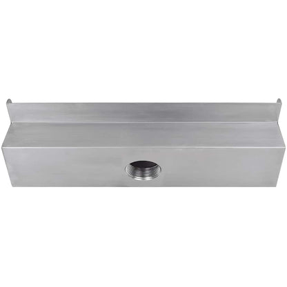 Pool-Wasserfall Fontäne Rechteckig Edelstahl 45 cm