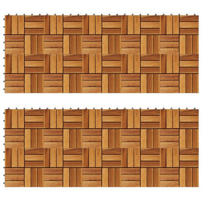 Terrassenfliesen 20 Stk. 30x30 cm Akazienholz