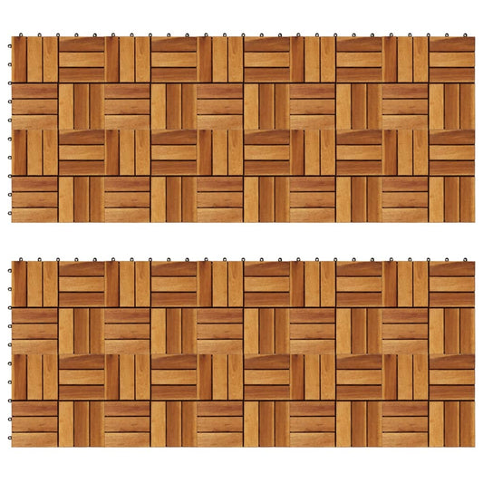 Terrassenfliesen 20 Stk. 30x30 cm Akazienholz