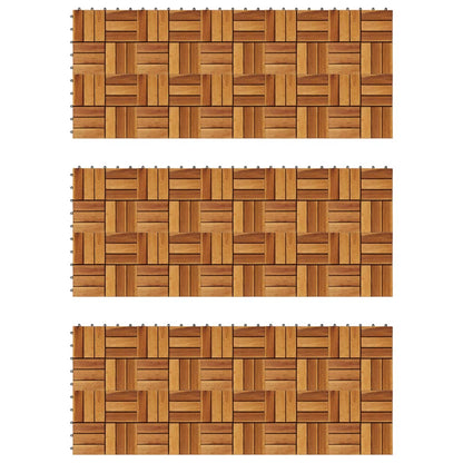 Terrassenfliesen 30 Stk. 30x30 cm Akazienholz