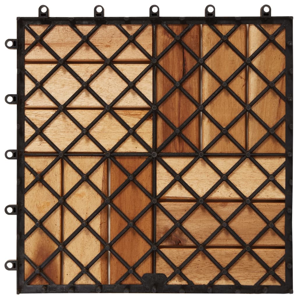 Terrassenfliesen 30 Stk. 30x30 cm Akazienholz