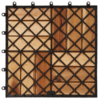 Terrassenfliesen 30 Stk. 30x30 cm Akazienholz