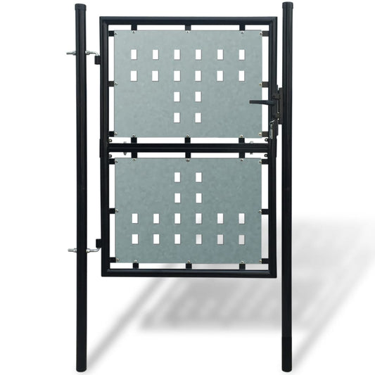Hegnslåge (Single Gate) Sort 100x250 cm