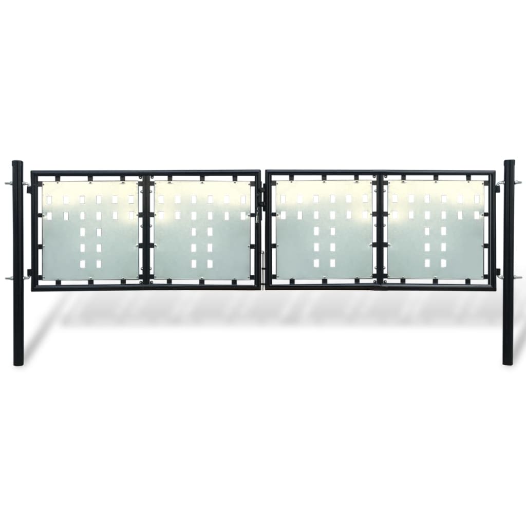 Hegnslåge (Single Gate) Sort 300x125 cm