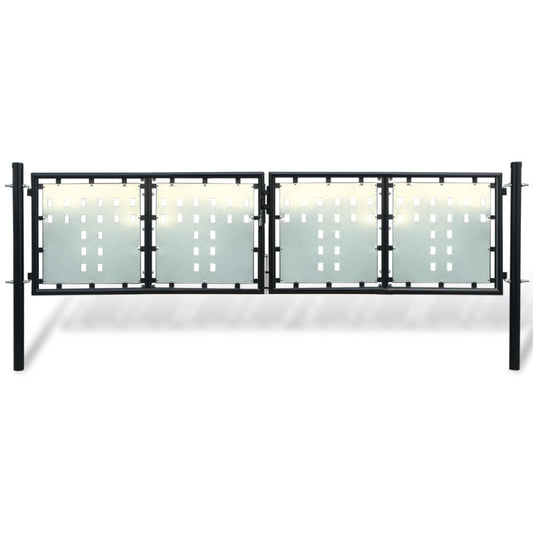 Hegnslåge (Single Gate) Sort 300x150 cm