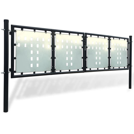 Hegnslåge (Single Gate) Sort 300x150 cm