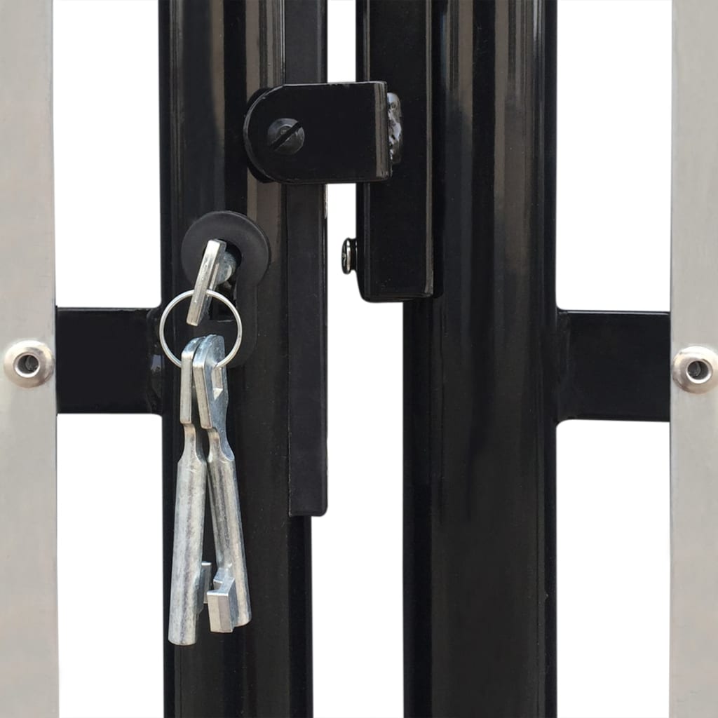 Hegnslåge (Single Gate) Sort 300x150 cm