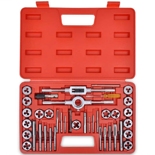 40-tlg. Gewindebohrer und Schneideisen Set