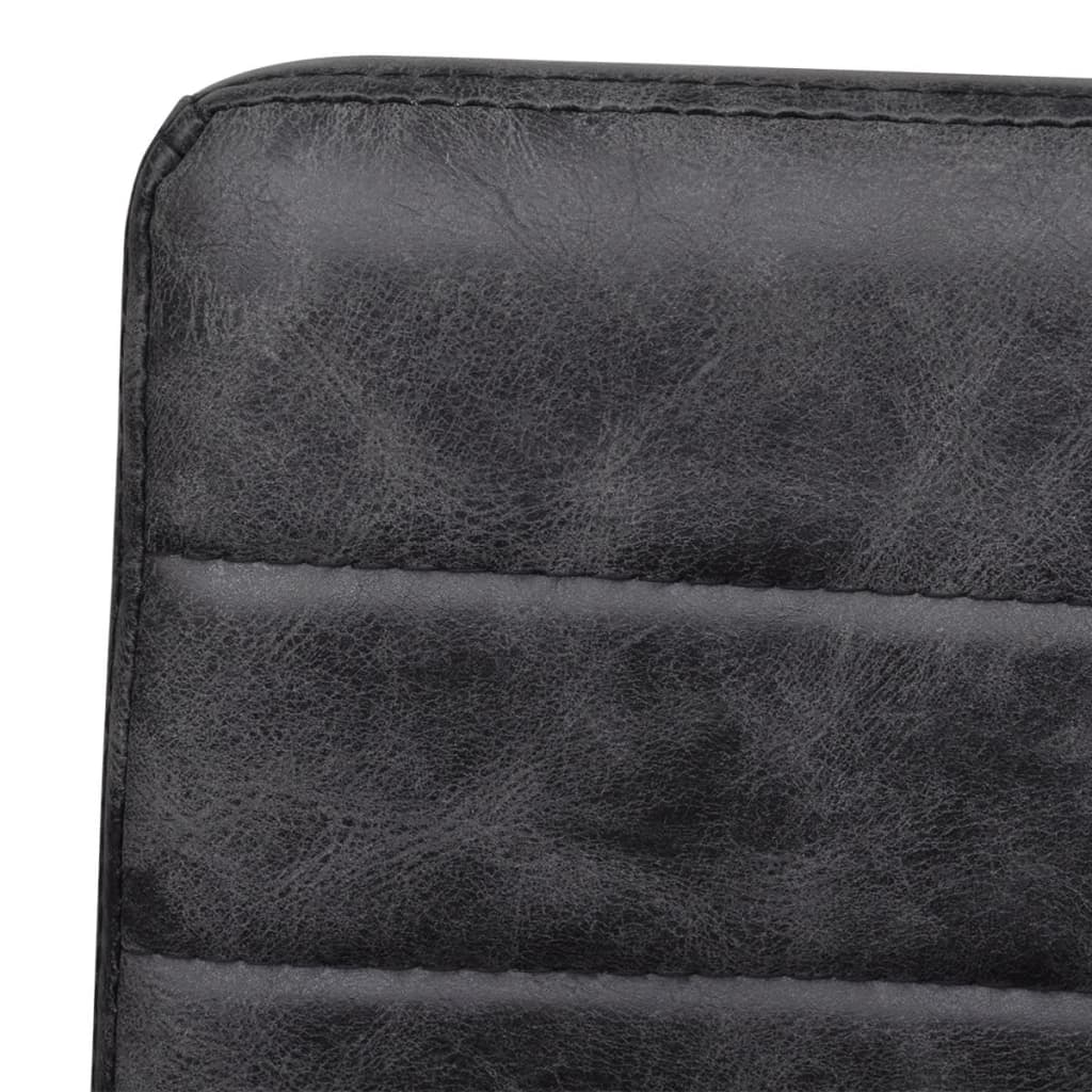Freischwinger 2 Stk. Schwarz Kunstleder