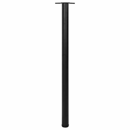 4 höhenverstellbare Tischbeine Schwarz 1100 mm