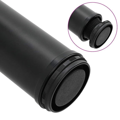 4 höhenverstellbare Tischbeine Schwarz 870 mm