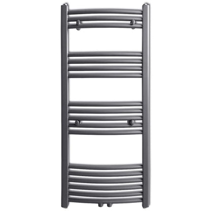 Handtuchheizkörper Warmwasser Gebogen Grau 500x1160 mm