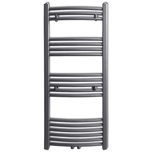 Handtuchheizkörper Warmwasser Gebogen Grau 500x1160 mm