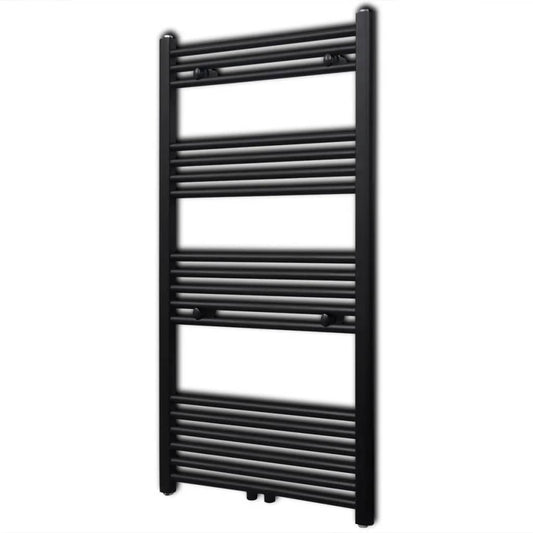 Handtuchheizkörper Warmwasser Gerade Schwarz 600x1160 mm