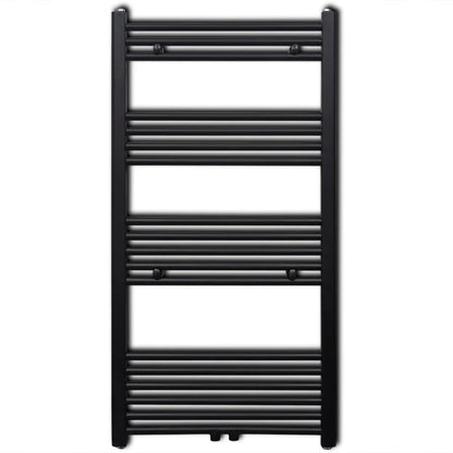 Handtuchheizkörper Warmwasser Gerade Schwarz 600x1160 mm