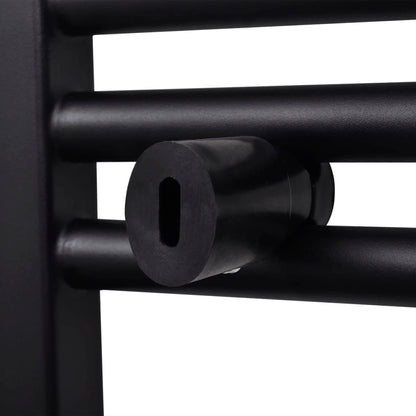 Handtuchheizkörper Warmwasser Gerade Schwarz 600x1160 mm