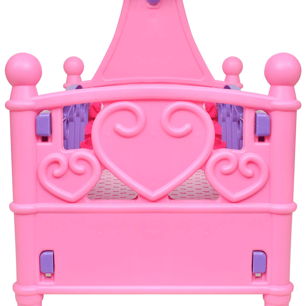 Puppenbett Kinderspielzeug Rosa + Lila