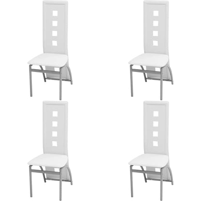 Fünfteilige Essgruppe Weiß
