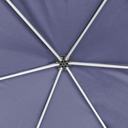 Hexagonal Pop-Up Zelt mit 6 Seitenwänden Dunkelblau 3,6x3,1 m