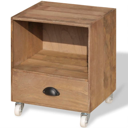 Nachttisch Braun Massivholz