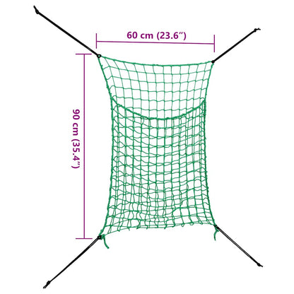 Heunetze 2 Stk Rechteckig 0,9x1 m PP