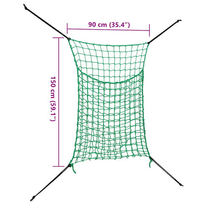 Heunetze 2 Stk Rechteckig 0,9x1,5 m PP