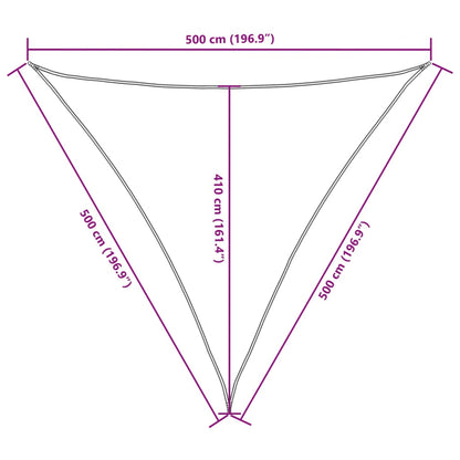Sonnensegel Oxford-Gewebe Dreieckig 5x5x5 m Anthrazit
