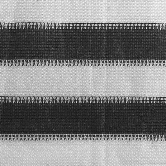 Balkonsichtschutz HDPE 75x400 cm anthrazit und weiß