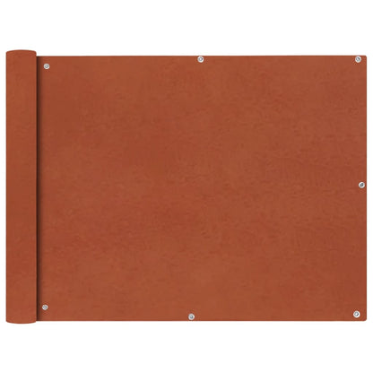Balkon-Sichtschutz Oxford-Gewebe 90x600 cm Terrakotta-Rot